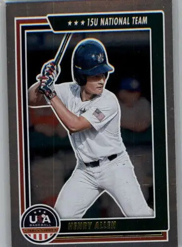 2022 Panini Stars and Stripes Longevity Henry Allen baseball card with original gloss