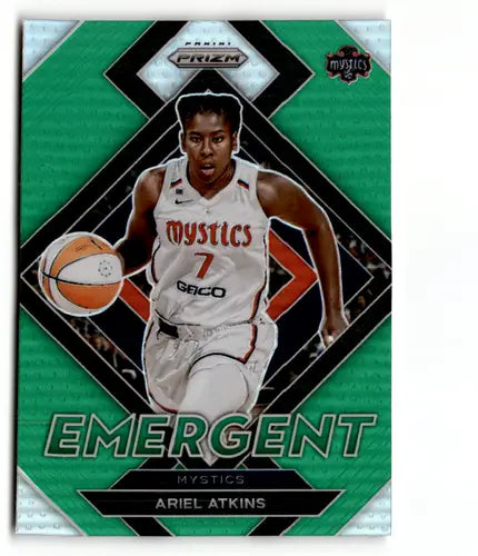 2022 Panini WNBA Prizm Emergent Prizms Green #5 Ariel Atkins NM-MT ID:47073 - Basketball Card Single