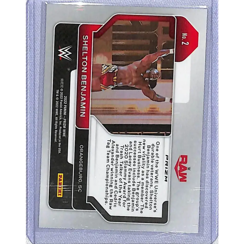 2022 Panini WWE Prizm #2 Shelton Benjamin NM-MT - Non-Sports Card Single