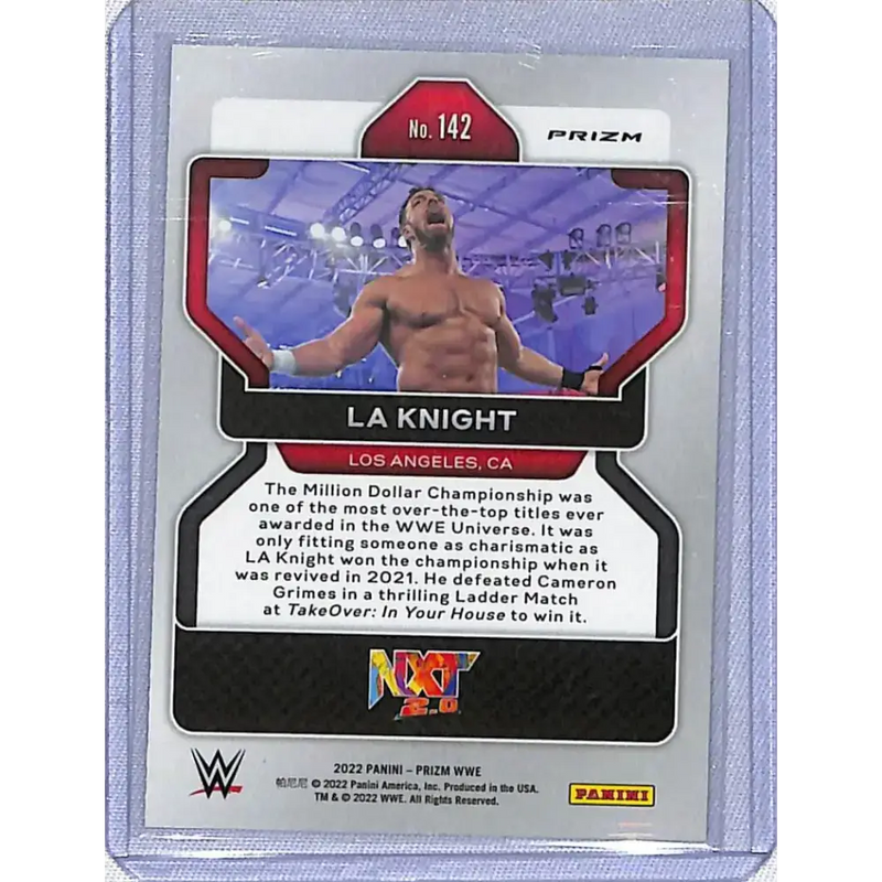 2022 Panini WWE Prizm Red White Blue #142 LA Knight NM-MT - Non-Sports Card Single