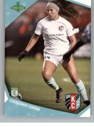 2022 Parkside NWSL Chardonnay Curran soccer card with original gloss ID 45215