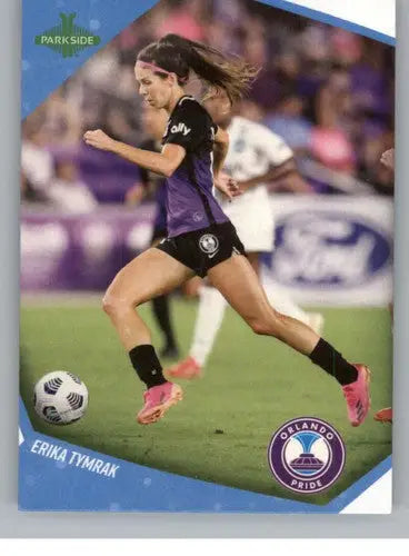 Soccer trading card of Erika Tymrak from Parkside NWSL 2022 with original gloss