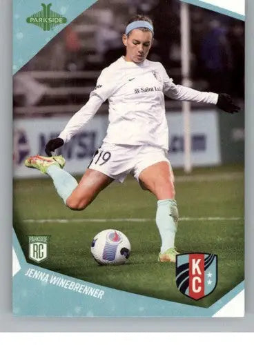 Jenna Winebrenner soccer card from 2022 Parkside NWSL with original gloss