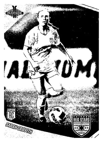 2022 Parkside NWSL Black/White Sarah Griffith soccer card highly rated NM-MT ID 45222