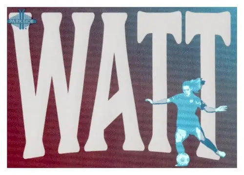 Soccer player graphic on 2022 Parkside NWSL Luminescent Kealia Watt jersey