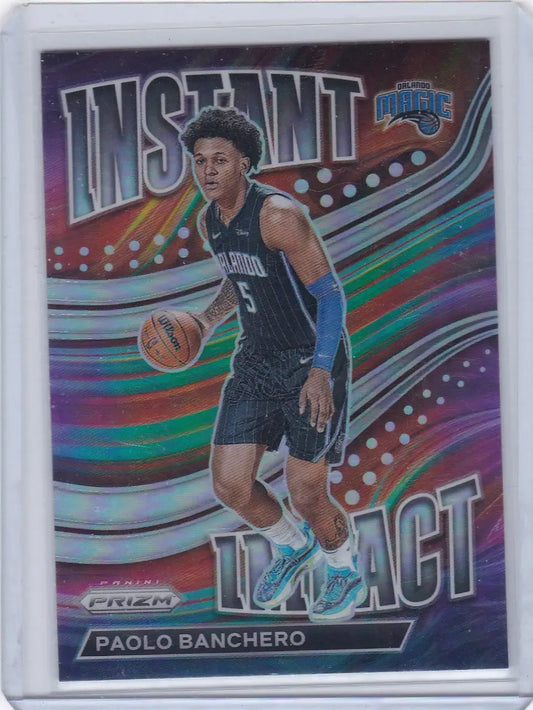2022 PRIZM #1 PAOLO BANCHERO INSTANT IMPACT HOLO- ORLANDO MAGIC - Basketball Card Single