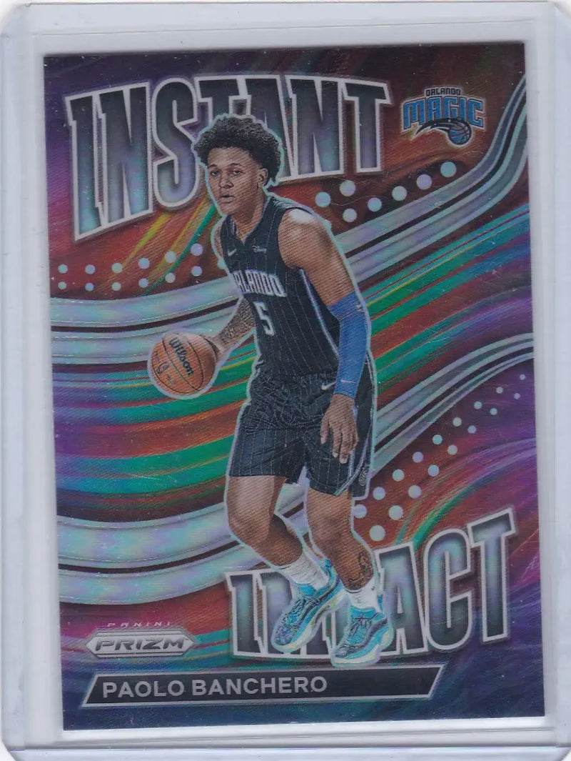 2022 PRIZM #1 PAOLO BANCHERO INSTANT IMPACT HOLO- ORLANDO MAGIC - Basketball Card Single