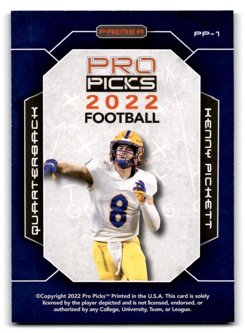 2022 Pro Picks Premier #PP-1 Kenny Pickett - Football Card Single