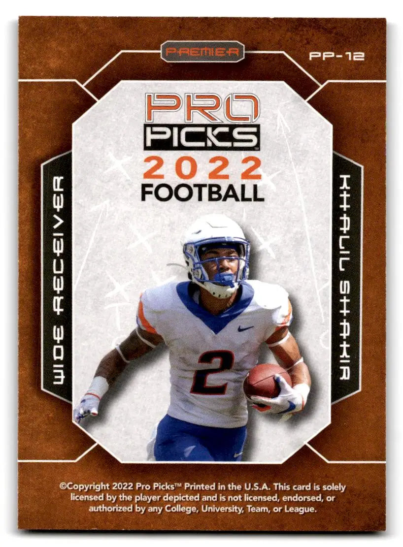 2022 Pro Picks Premier #PP-12 Khalil Shakir - Football Card Single