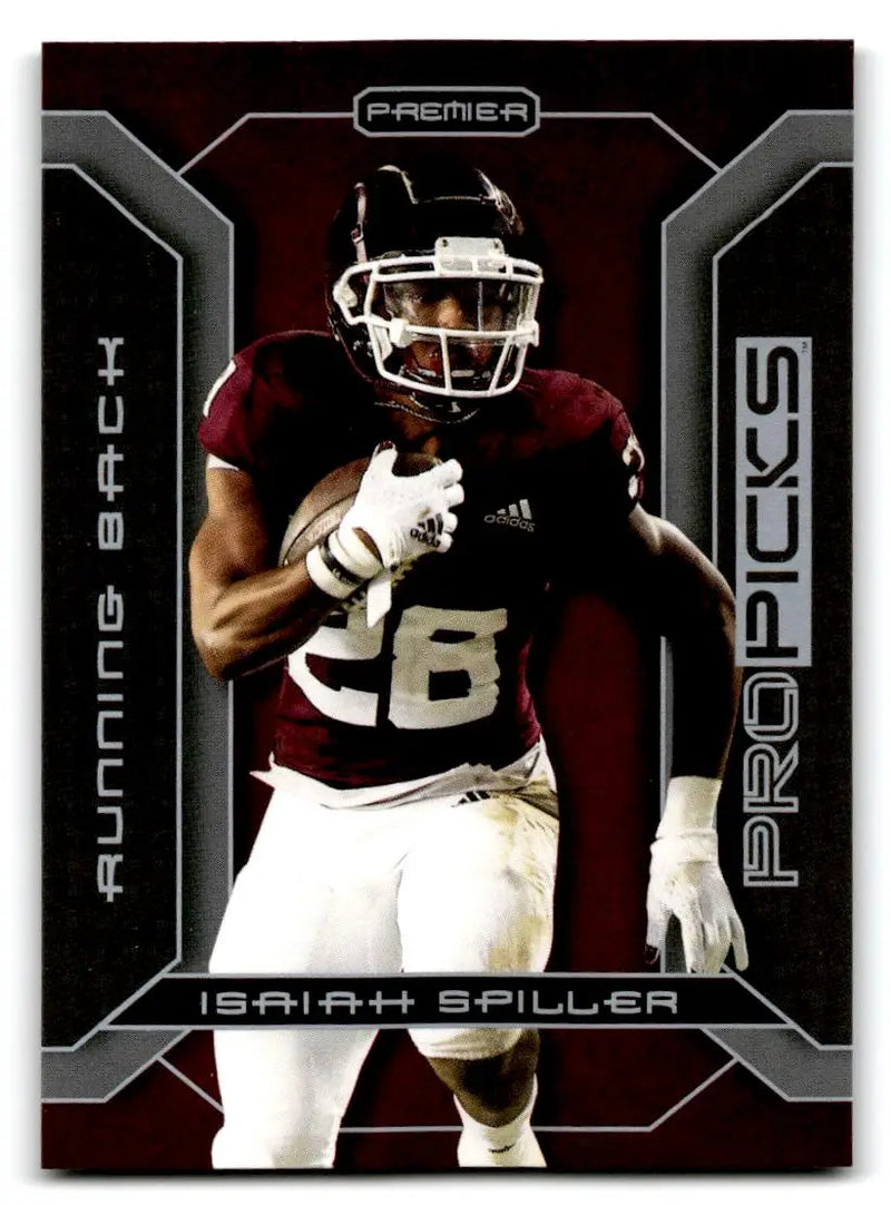 2022 Pro Picks Premier #PP-25 Isaiah Spiller - Football Card Single