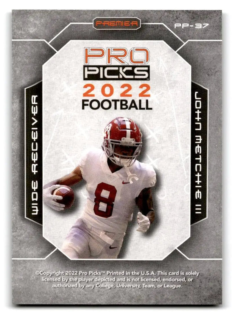 2022 Pro Picks Premier #PP-37 John Metchie III - Football Card Single
