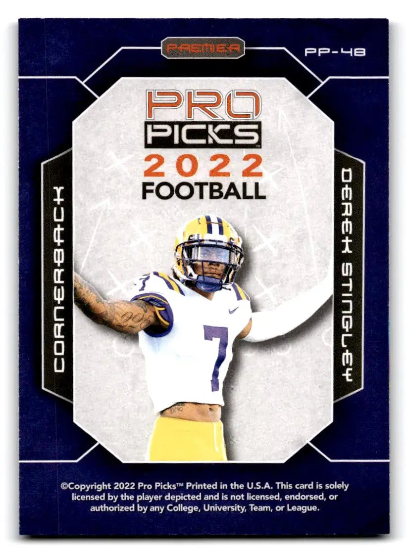 2022 Pro Picks Premier #PP-48 Derek Stingley - Football Card Single