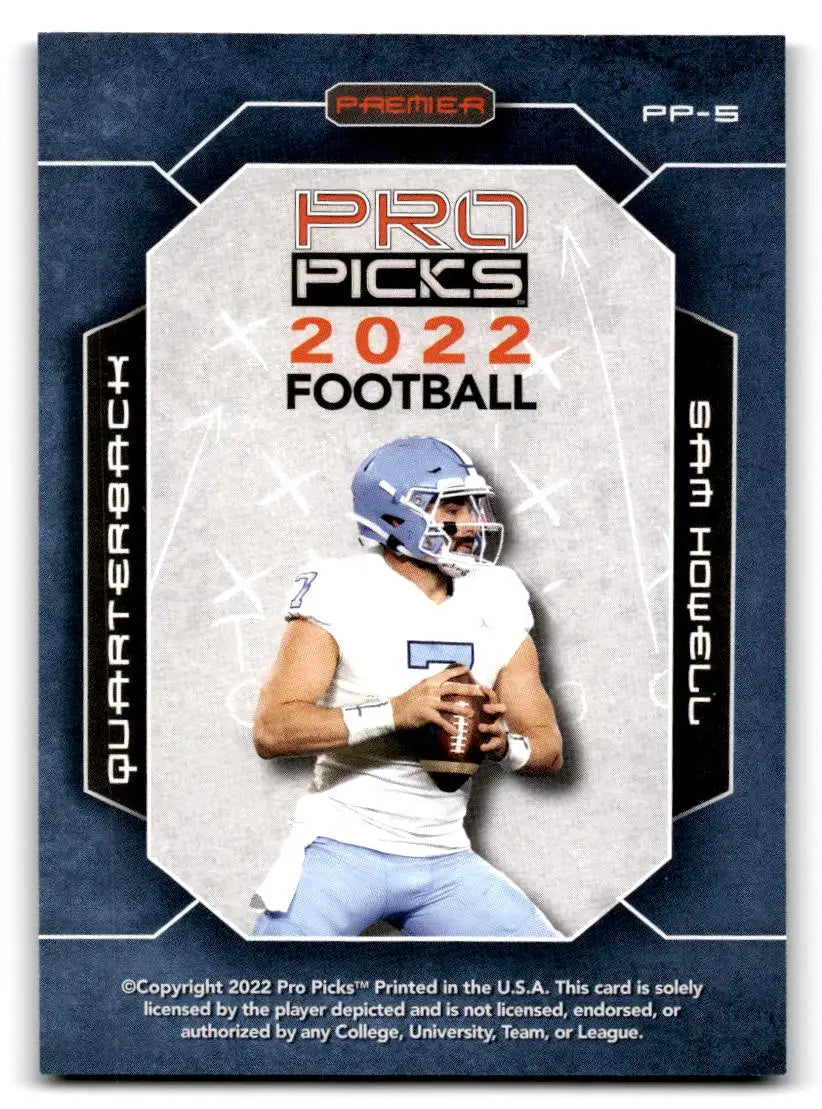 2022 Pro Picks Premier #PP-5 Sam Howell - Football Card Single