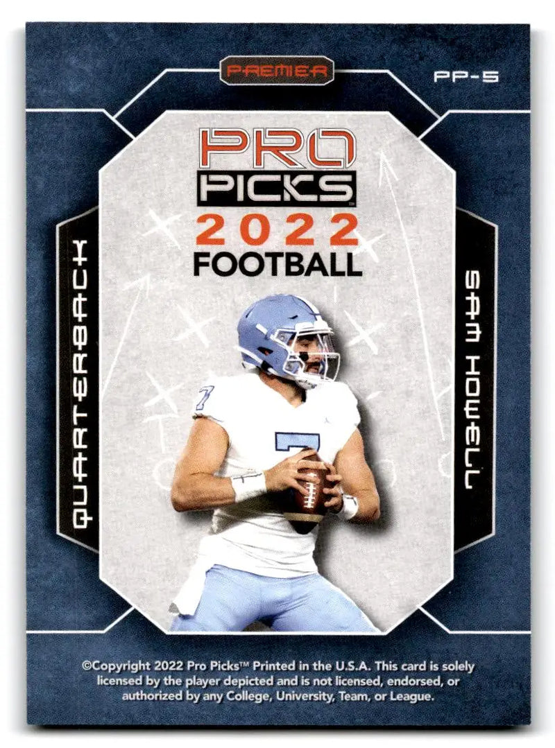 2022 Pro Picks Premier #PP-5 Sam Howell - Football Card Single