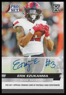 2022 Pro Set Draft Autographs #PSA-EE1 Erik Ezukanma - Football Card Single