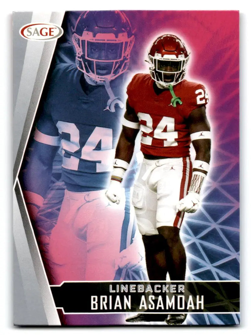 2022 SAGE #183 Brian Asamoah Silver - Football Card Single