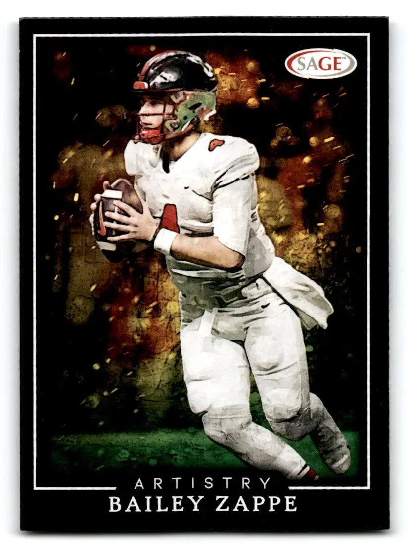 2022 SAGE #ART-BZ Bailey Zappe Artistry - Football Card Single