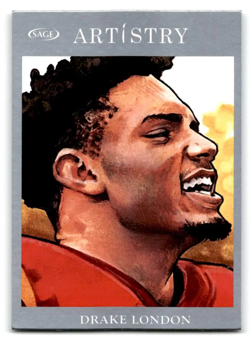 2022 SAGE Artistry #110 Drake London Silver - Football Card Single