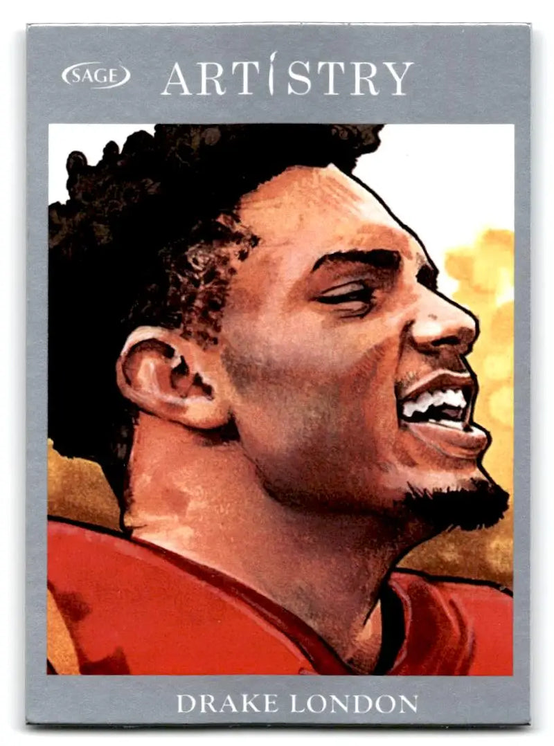 2022 SAGE Artistry #110 Drake London Silver - Football Card Single