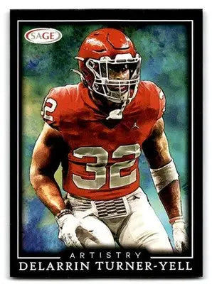 2022 SAGE Artistry #13 Delarrin Turner-Yell - Football Card Single