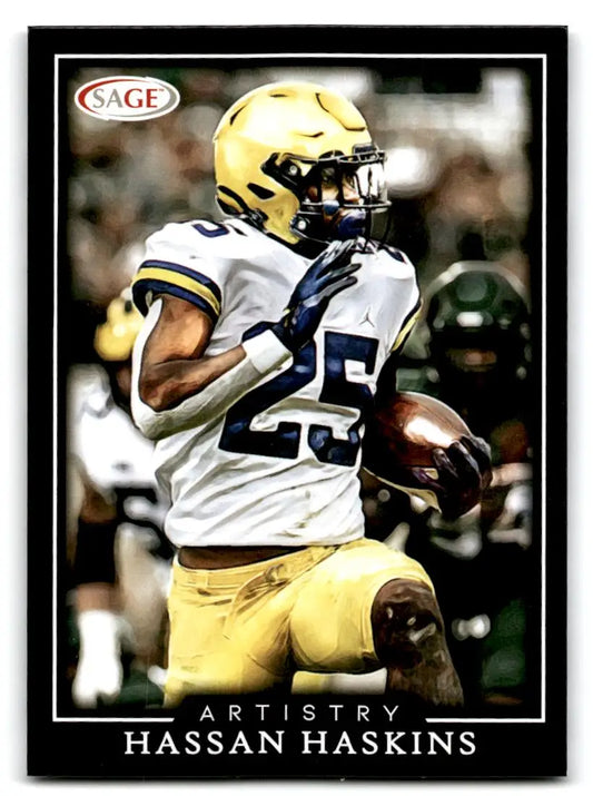 2022 SAGE Artistry #50 Hassan Haskins - Football Card Single