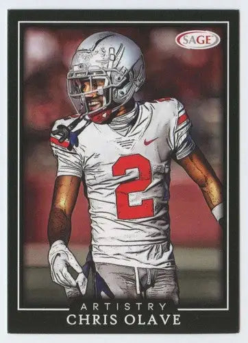 2022 SAGE Artistry Black Border #39 Chris Olave NM Near Mint ID:66179 - Football Card Single