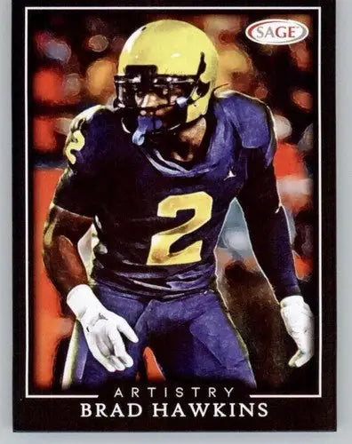 2022 SAGE Artistry Black Border #4 Brad Hawkins NM Near Mint ID:66149 - Football Card Single