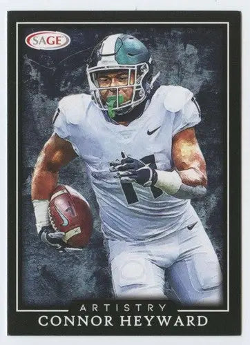 Original gloss Connor Heyward football card from Sage Artistry Black Border series