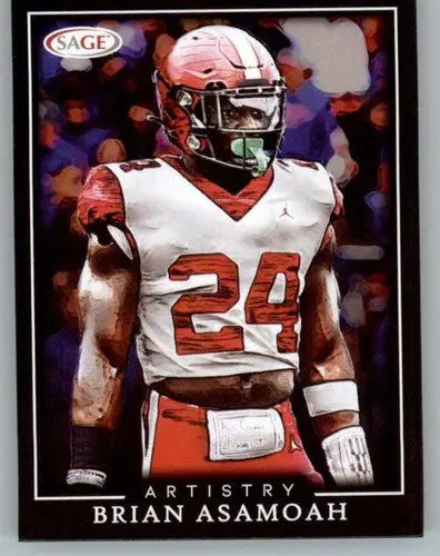 2022 SAGE Artistry Black Border #6 Brian Asamoah NM-MT ID:56628 - Football Card Single