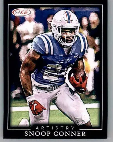 Sage Artistry Black Border Snoop Conner football card 2022 NM Near Mint ID 66210