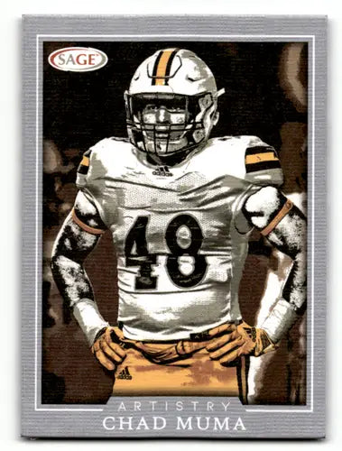 2022 SAGE Artistry Canvas Chad Muma football card in Sage Artistry collection
