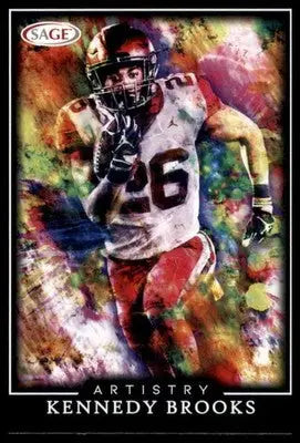 2022 SAGE Artistry Kennedy Brooks 67 Atlanta Falcons - Football Card Single