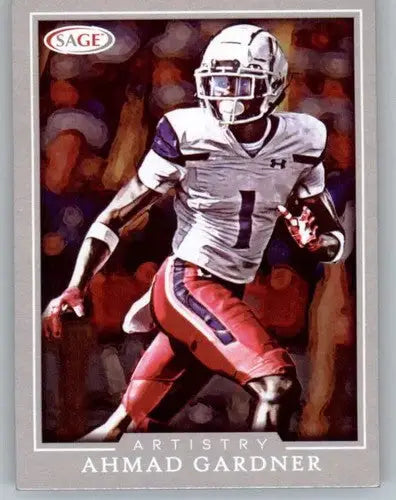 2022 SAGE Artistry Silver Border #1 Ahmad Gardner NM-MT ID:56682 - Football Card Single