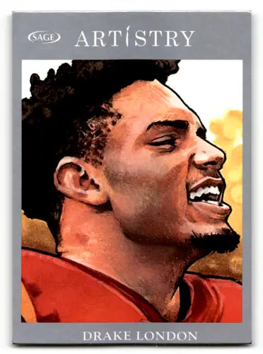 2022 SAGE Artistry Silver Border #110 Drake London EX/NM ID:56676 - Football Card Single
