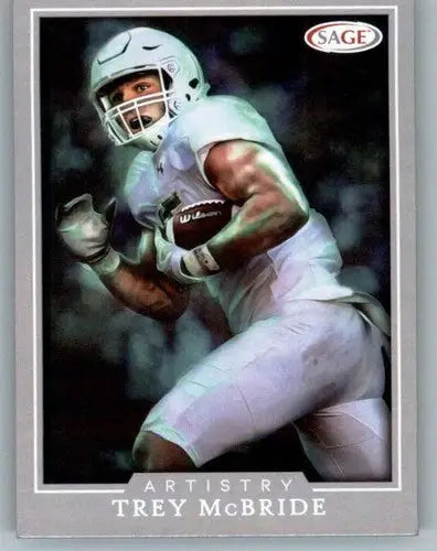 Trey McBride football card from 2022 SAGE Artistry Silver Border series