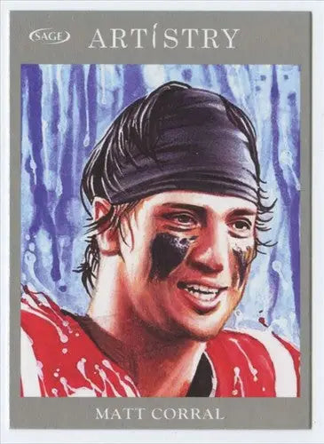 2022 SAGE Artistry Silver Border #97 Matt Corral NM Near Mint ID:66141 - Football Card Single