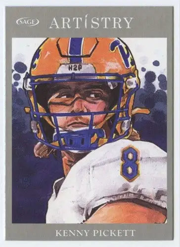 2022 SAGE Artistry Silver Border #98 Kenny Pickett NM Near Mint ID:66143 - Football Card Single