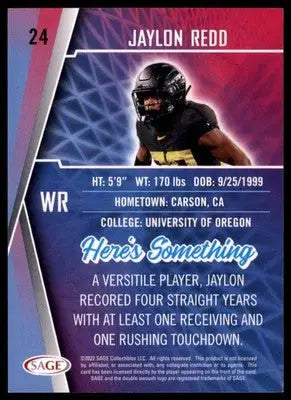 2022 SAGE Jaylon Redd 24 FIU Panthers