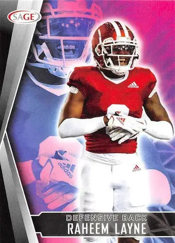 2022 Sage Low Series #46 Raheem Layne NM-MT ID:41489 - Football Card Single