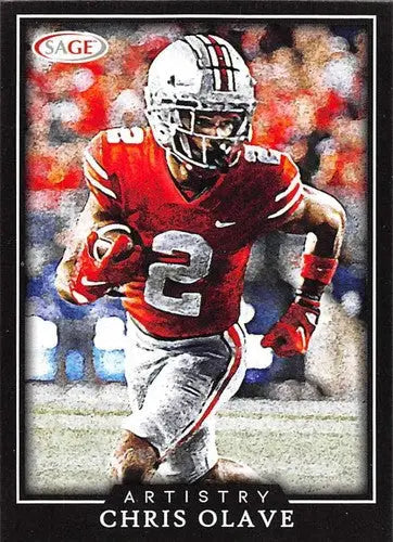 2022 Sage Low Series Artistry Black #ART-CO Chris Olave NM-MT ID:41442 - Football Card Single