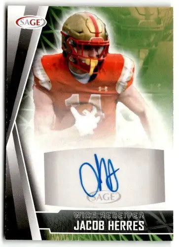 2022 Sage Low Series Autograph Black #A-JH Jacob Herres NM-MT Auto - Baseball Card Single