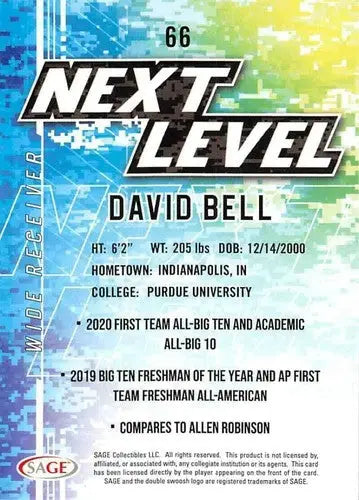 2022 Sage Low Series Silver #66 David Bell NM-MT Next Level ID:41436 - Baseball Card Single