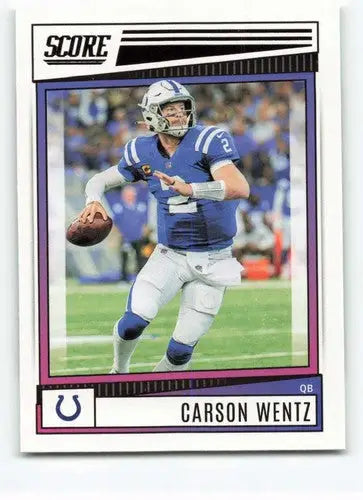 2022 Score #11 Carson Wentz NM-MT Colts ID:48622 - Football Card Single