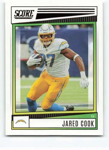Jared Cook football card with original gloss from 2022 Score NM-MT Los Angeles Chargers