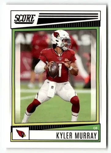 Original gloss Kyler Murray football card from 2022 Score #146 Simply Sandoval identification