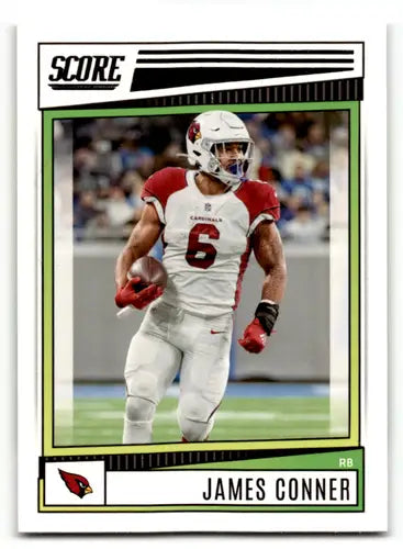 James Conner football card with original gloss from 2022 Score #147 Cardinals