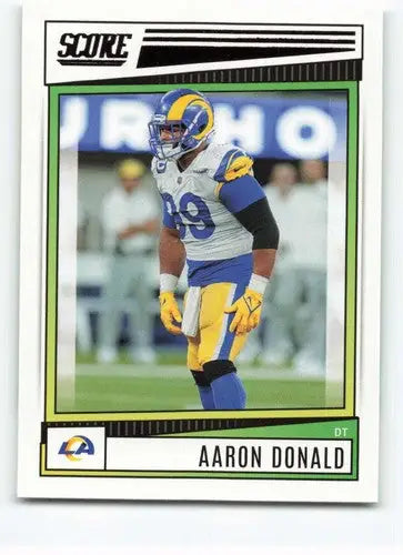 2022 Score #157 Aaron Donald NM-MT LA Rams ID:48618 - Football Card Single