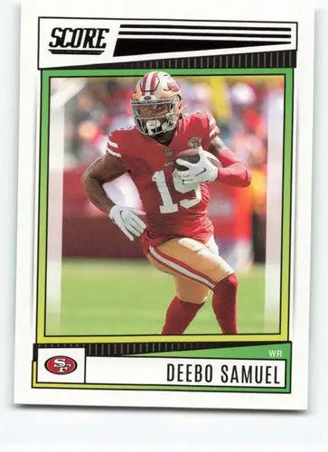 Deebo Samuel football card with original gloss from 2022 Score NM-MT 49ers