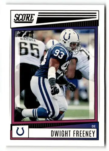 Dwight Freeney football card with original gloss in 2022 Score #17 Dwight Freeney NrMt-Mt
