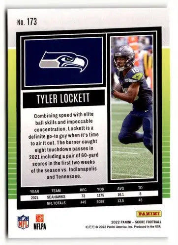 2022 Score #173 Tyler Lockett NM ID:51075 - Football Card Single